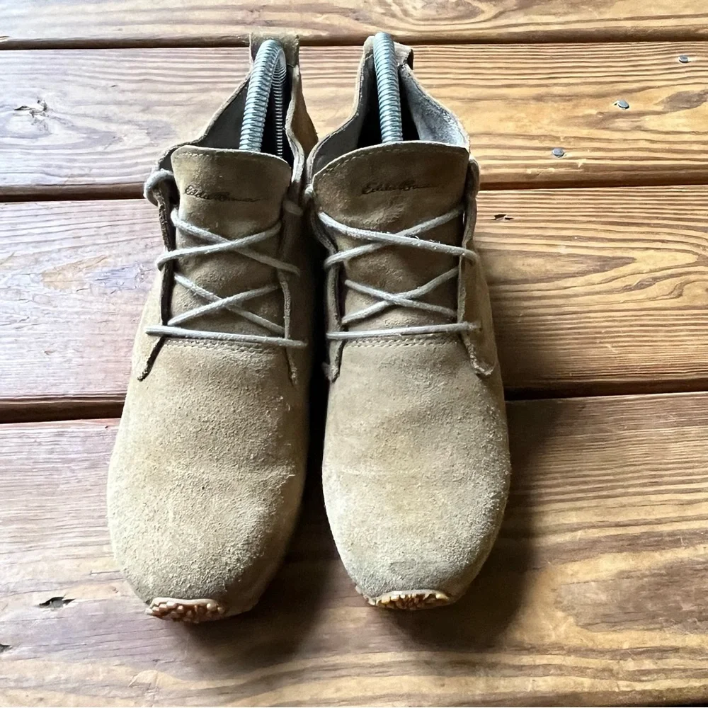 Eddie Bauer Transition Chukka Boot Suede Lace Up Walking Women's 6 Tan